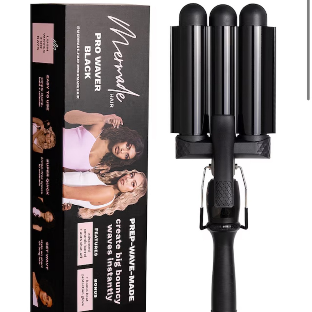 Triple Barrel Hair Waver in Black
